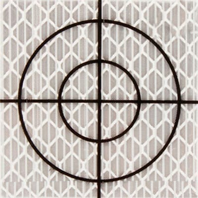 Meetstickers - 50x50mm - Reflecterend - Wit