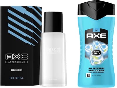 AXE Ice Chill 3-in-1 Douchegel 250 ml - Aftershave 100 ml