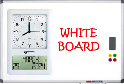 Geemarc MEMODAY JUMBO KLOK met WHITEBOARD / MEMOBORD - dementieklok