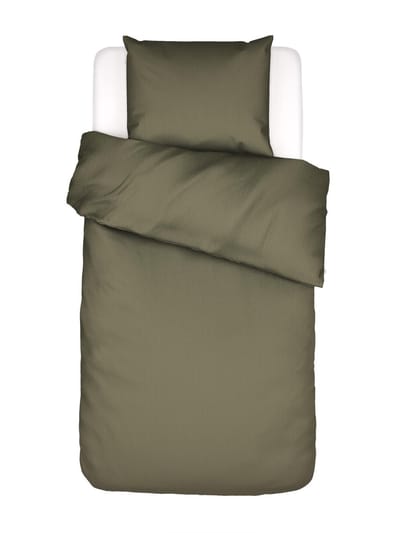 Essenza Coletta Dekbedovertrek Mosgroen - Eenpersoons – 140x200/220 cm