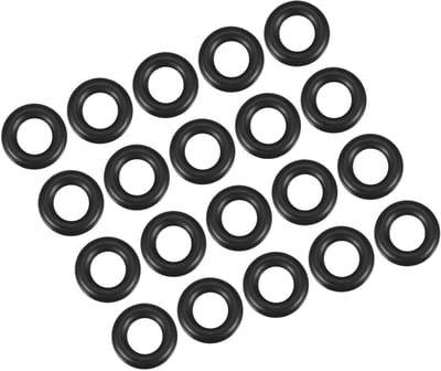 20 Stuks Nitril Rubber O-Ringen voor Kranen en Loodgieterswerk Reparatie - Zwart