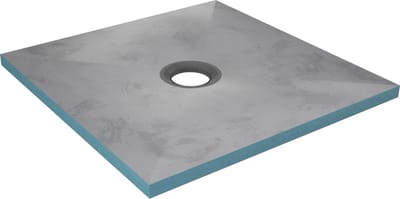 Bac receveur de douche à carreler 90x90cm recoupable sur mesure pour douche à l'italienne