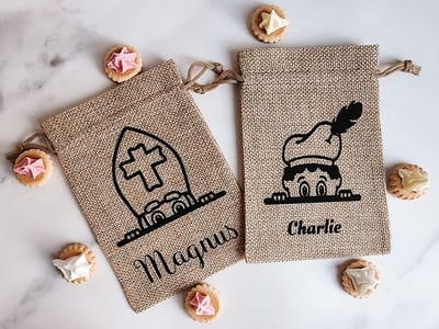 Sinterklaas jute zakje - Gepersonaliseerd - Sinterklaas - Snoepzakje