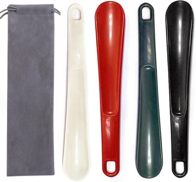 Schoenlepel van 26 cm, kunststof met gladde oppervlakte, handig voor mannen, vrouwen en kinderen, verkrijgbaar in verschillende kleuren.