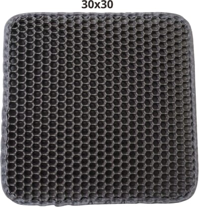 Bovista Kattenbak Mat - Katten Mat - Grit Opvanger - Schoonloopmat Kattenbak - Kattenbak Uitloopmat - Kattenbak Matje - Cat Litter Mat - Grijs - 30x30cm
