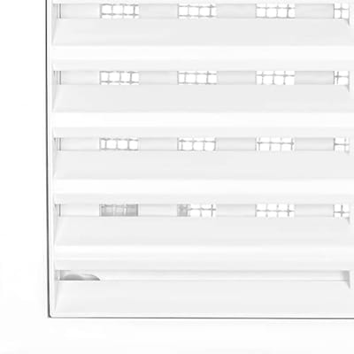 Afsluitbaar Ventilatierooster 200 x 200 mm met Insectenwering - Kunststof Luchtventilator