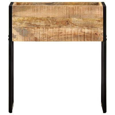 vidaXL - Plantenbak - 60x20x68 - cm - ruw - mangohout