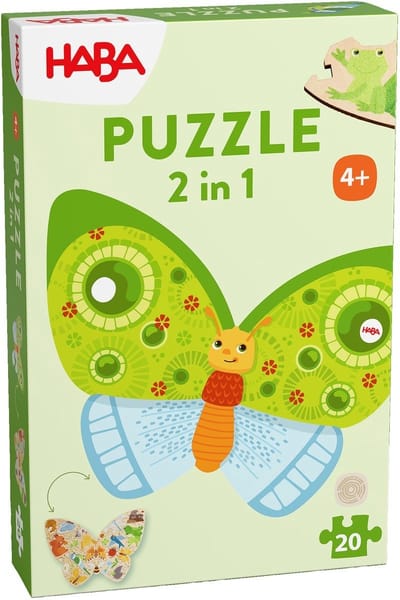 Puzzel 2in1 Vlinder