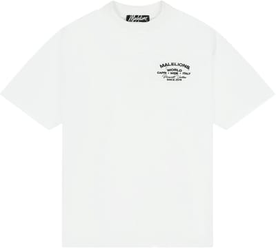 Malelions permanent vacation t-shirt in de kleur wit.