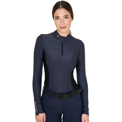Dames trainingsshirt met lange mouwen voor paardrijden Equestro