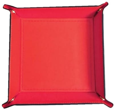 Dailygoods- Sieradenopberger - Compact ontwerp - Opbergdoos - Drukknoopsluiting - 18 x 18 cm - Gevoerd met zachte stof - Ideaal voor sleutels en wisselgeld