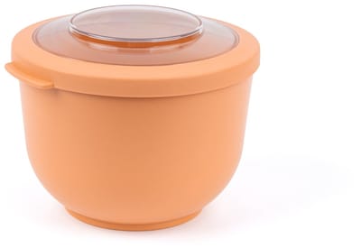 Amuse Tylla Peach - 1200ml - Lunchbox – Lunchtrommel – Bowl met deksel - Perfect afsluitbare vershouddoos - Saladebox voor onderweg - BPA-vrij – Oranje