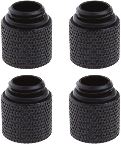 Dailygoods - 4 Stuks G1/4 Adapter voor Waterkoeling in Zwart