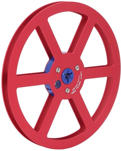 Dailygoods- Haspel 7 Inch Aluminium - Metalen Haspel - Geschikt voor 1/4 Inch Tape - Roestvrijstalen Schroeven - Stevige Constructie - Stabiele Prestaties - Opnamespoel