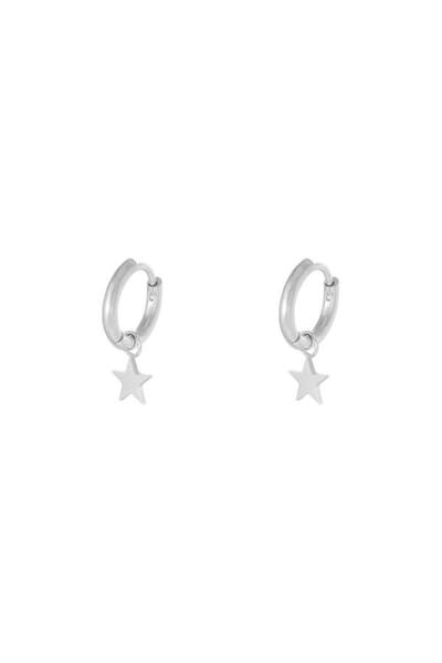 Oorbellen Star - Zilver