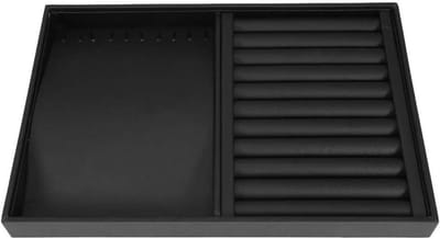 Sieraden Opbergbak - Display Tray - Sieraden Organiseren - Beschermende Compartimenten - 35 x 24 cm - Zwart