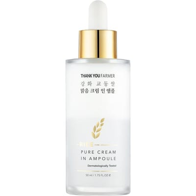 Thank You Farmer, Rice Bran, Pure Cream in Ampoule, 1.75 fl oz (50 ml) white