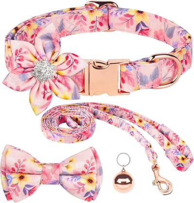 Hondenhalsband met Vlinderdas - Comfortabele en Duurzame Katoenen Halsband voor Honden