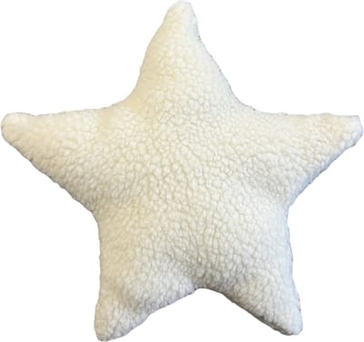 KimDo - Sterren kussen - 27 cm - Baby kamer - Babykamer accessoires - Teddy - Woonkamer - Bank - Decoratiekussen