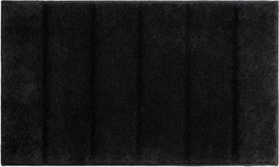 Casilin Badmat Antislip 70x120cm Ray - Waterabsorberende Badkamermat - Wasbaar en Sneldrogend - Voor Douche en Bad - Hoogpolig - Acryl - Rechthoek - Zwart