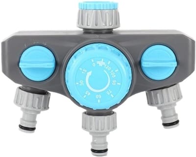 KZQ Programmeerbare Tuinwaterregelaar met Drie Uitgangen en Timer Efficiënte Bewatering voor Gazon en Planten Blauw
