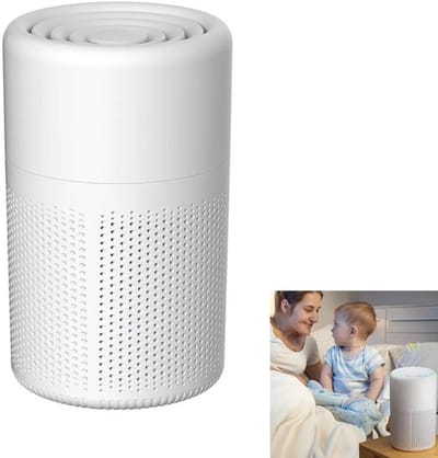 Luchtreiniger, allergie-specifieke luchtreiniger met HEPA-filter, allergie-specifieke luchtreiniger met aromatherapiefunctie, verwijdert stof, pollen, dierenharen en geuren.