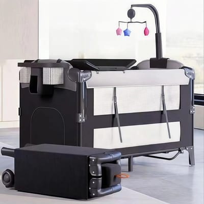 Seastone - Draagbaar Opvouwbaar Babybedje 3-in-1 - Reisbedje en Aanschuifbedje – Compact voor Reizen en Opbergen – Ideaal voor Reizen met Auto of Vliegtuig