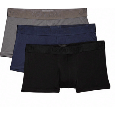Calvin Klein boxershorts met lage taille 3-pack FZ7 zwart, schaduwblauw, luchtgrijs heren M