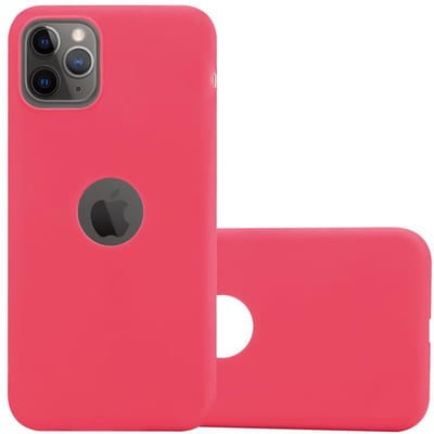 Cadorabo Hoesje geschikt voor Apple iPhone 11 PRO MAX in CANDY ROOD - Beschermhoes gemaakt van flexibel TPU silicone Case Cover