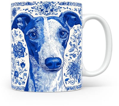 Mok Greyhound Beker voor koffie of tas voor thee, cadeau voor dierenliefhebbers, moeder, vader, collega, vriend, vriendin, kantoor, opa, oma, hond, kerst, sinterklaas, verjaardag