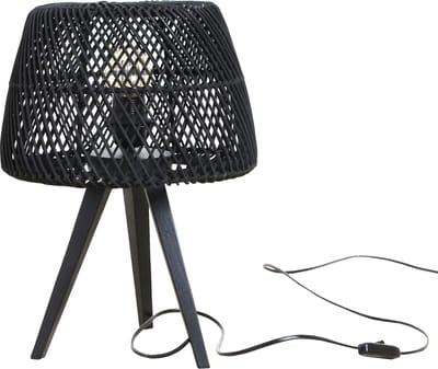 Raw Materials Maze Tafellamp - Driepoot - Rotan - 29x29x42 cm