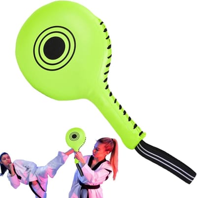 Bokspeddels - Doelpads Kickboks - Vechtsporttraining - Verstevigd Steuningssysteem - 38 x 205 x 76 cm - Groen