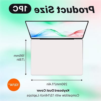 Laptop Toetsenbord en Scherm Bescherming Set - Microvezel Schoonmaakdoek (29 x 19 cm) voor 13 Inch en 14 Inch Laptops, Toetsenbord Bescherming en Schermfolie