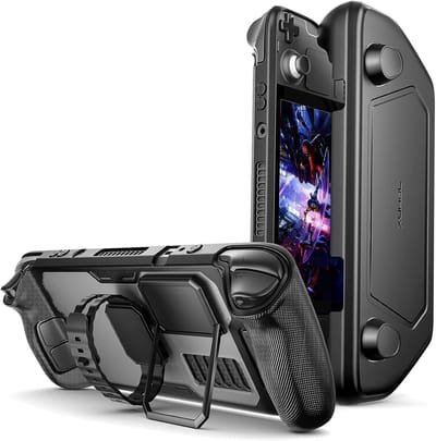 ModCase voor Steam Deck - Uitgebreide Bescherming met Verwijderbare Voorkant, Beschermhoes, Metalen Beugel en Draagriem - Ideaal voor Gaming en Transport