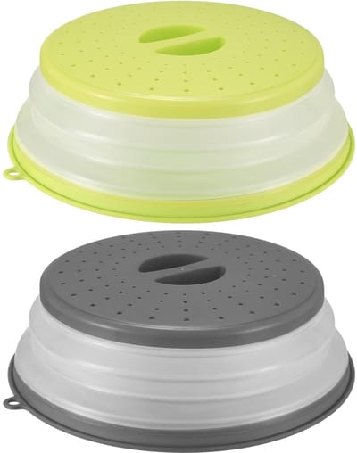 Store_9 - Magnetronafdekking - Opvouwbare afdekhoes - Duurzaam en milieuvriendelijk - 26,5 cm - Voorkomt spatten - Geschikt voor levensmiddelen