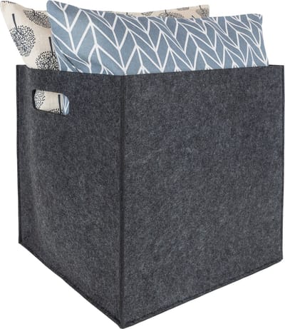 QUVIO Opbergbox vierkant / Opbergmand / Opbergmanden / Opbergdoos - 31 x 31 x 32 cm (lxbxh)