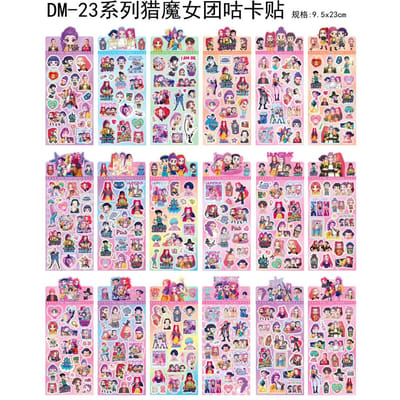 Cartoon Nieuwe Kpop Heksenjagers Kinderen Laser Sticker Leuke Handaccount Materiaal Sticker Goo Kaart Sticker