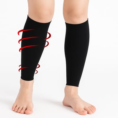 Calf Sleeve I Kuitsokken I Kuitsok I Been Sleeves I Kuit Compressie I One Size I Zwart