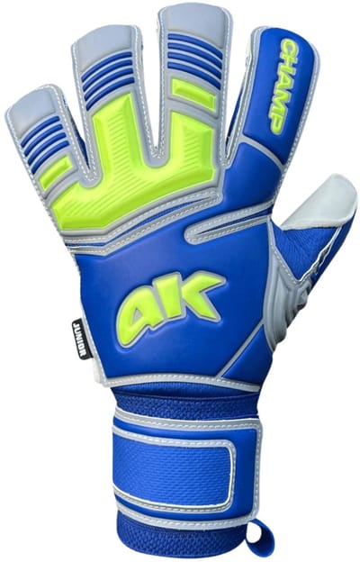 4Keepers Handschoenen Doelrskie Champ VII HB Junior Blauw-Groen fluo