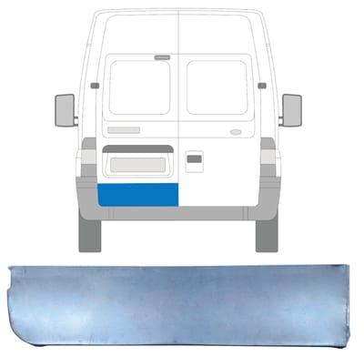 Reparatie plaatwerk achterste deuren voor Ford Transit 2000-2013 / Links
