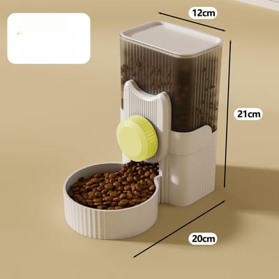 Fontaine à eau automatique suspendue et givrée carrée pour animaux de compagnie, ensemble de mangeoires, cage suspendue, grande capacité, bol résistant aux chats, bol pour chien 20*21*12cm gray