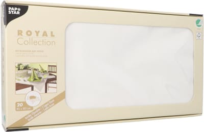 20 Napperon, Tissue "ROYAL Collection" 80 cm x 80 cm wit
