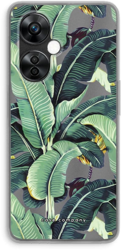 Case Company® - Hoesje geschikt voor OnePlus Nord CE 3 Lite hoesje - Bananenbladeren - Soft Cover Telefoonhoesje - Bescherming aan alle Kanten en Schermrand