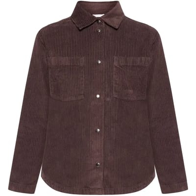 Damesoverhemd met lange mouwen KnowledgeCotton Apparel Irregular corduroy