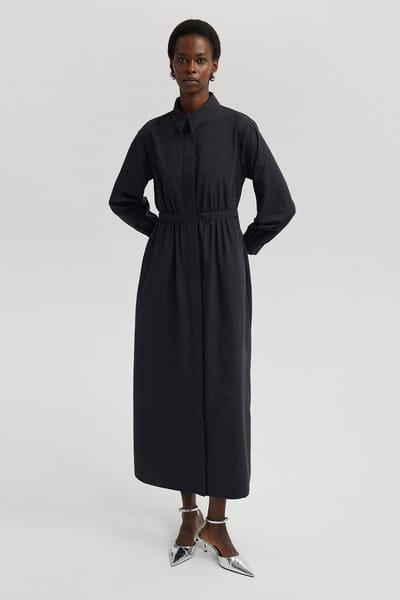 Touché Privé - Blousejurk met tailledetail - Zwart - Dames