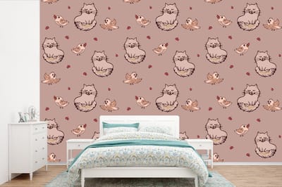 Behang - Fotobehang Dieren - Kinderen - Patronen - Breedte 360 cm x hoogte 240 cm
