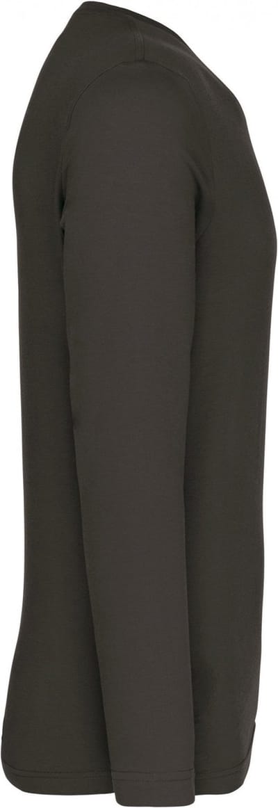 Kariban T-shirt ronde hals lange mouwen K359 - Dark Grey - 3XL