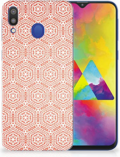 Samsung Galaxy M20 (Power) TPU bumper Pattern Orange