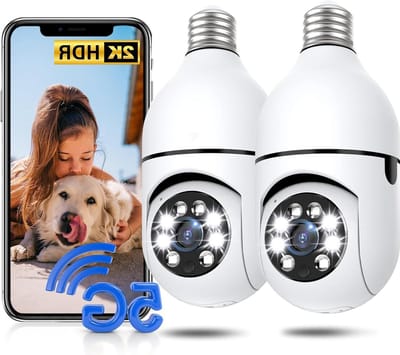 Beveiligingscamera Set - Wifi Camera's - Thuis Bewaken - 2K Kleuren Nachtzicht - 2 Stuks - Wit