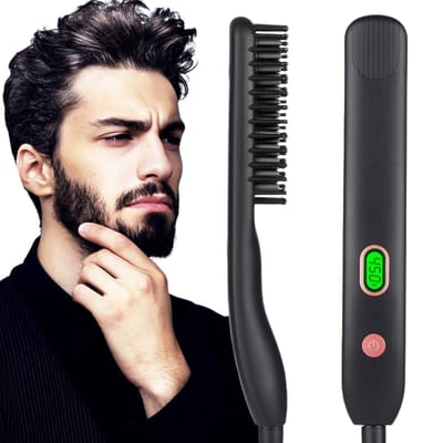 Baard Stijltang - 3 Warmtestanden - Ergonomische 360° Snoer - Baardborstel